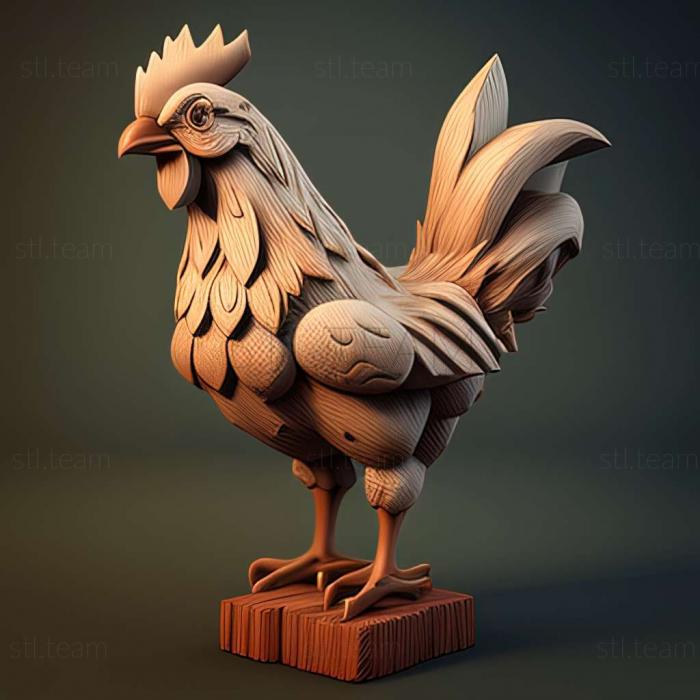 chicken 3d model